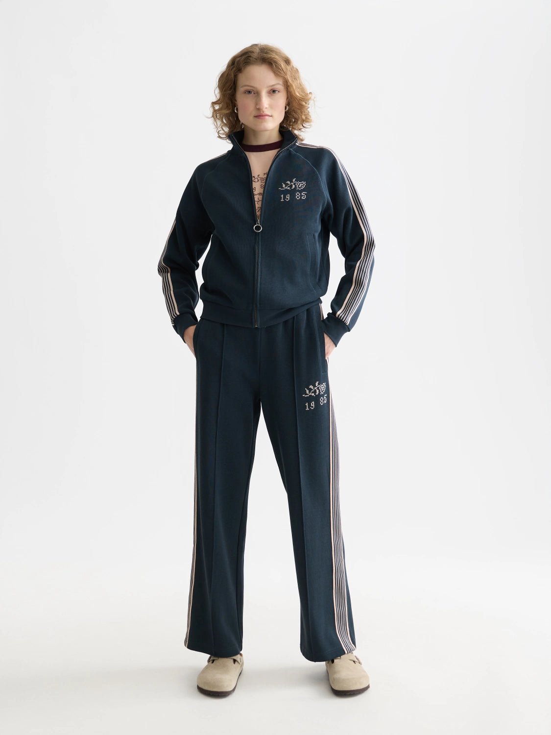 Zip Through Interlock Sweatshirt - Scotch & Soda South Africa