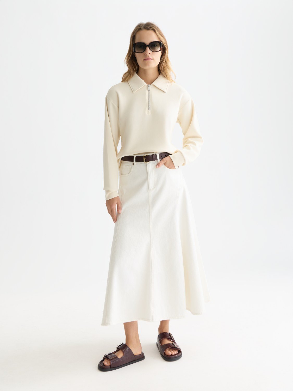 Zip Through Tencel Sweatshirt - Scotch & Soda South Africa