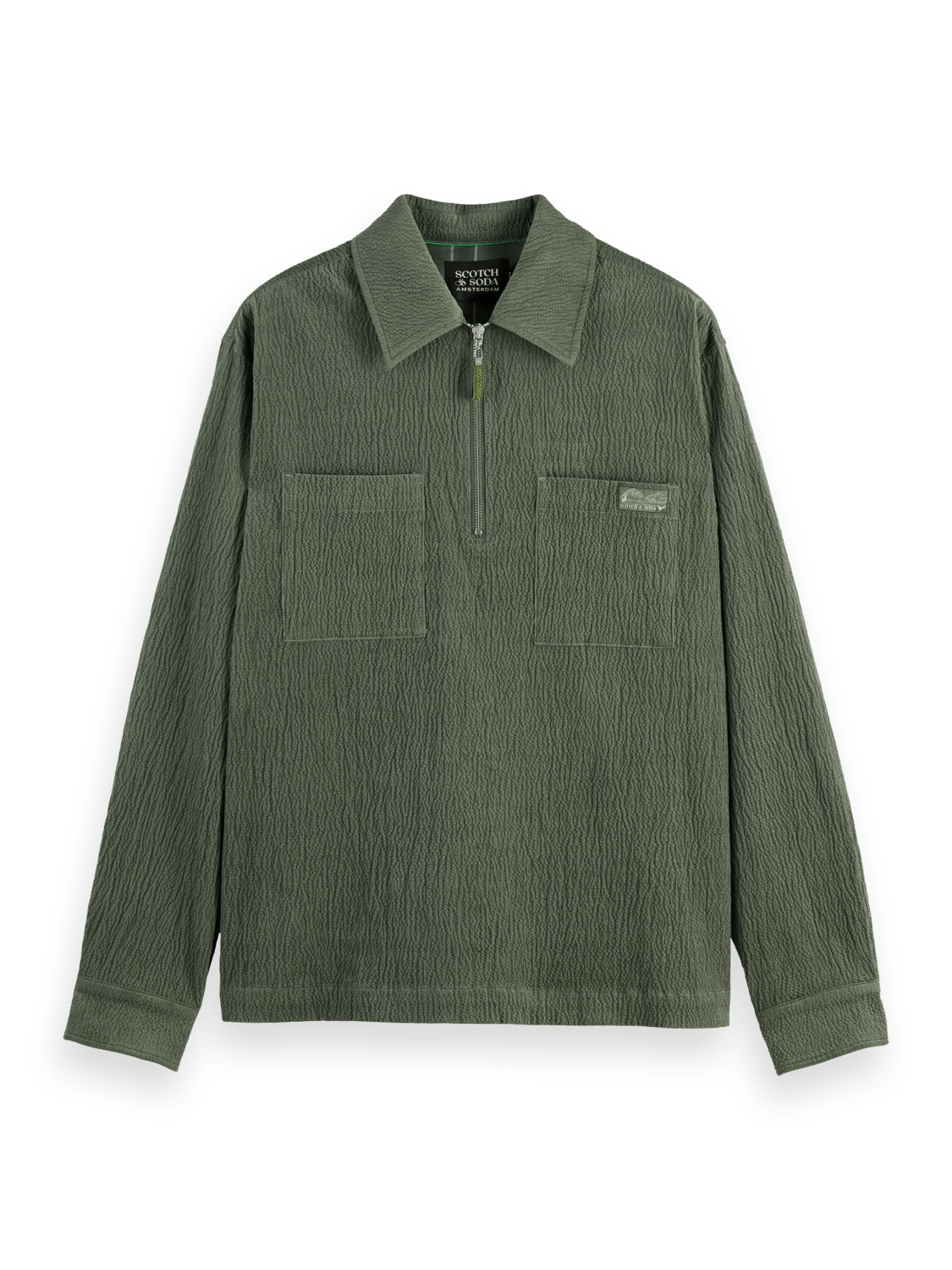 1/4 Zip Corduroy Shirt - Scotch & Soda South Africa