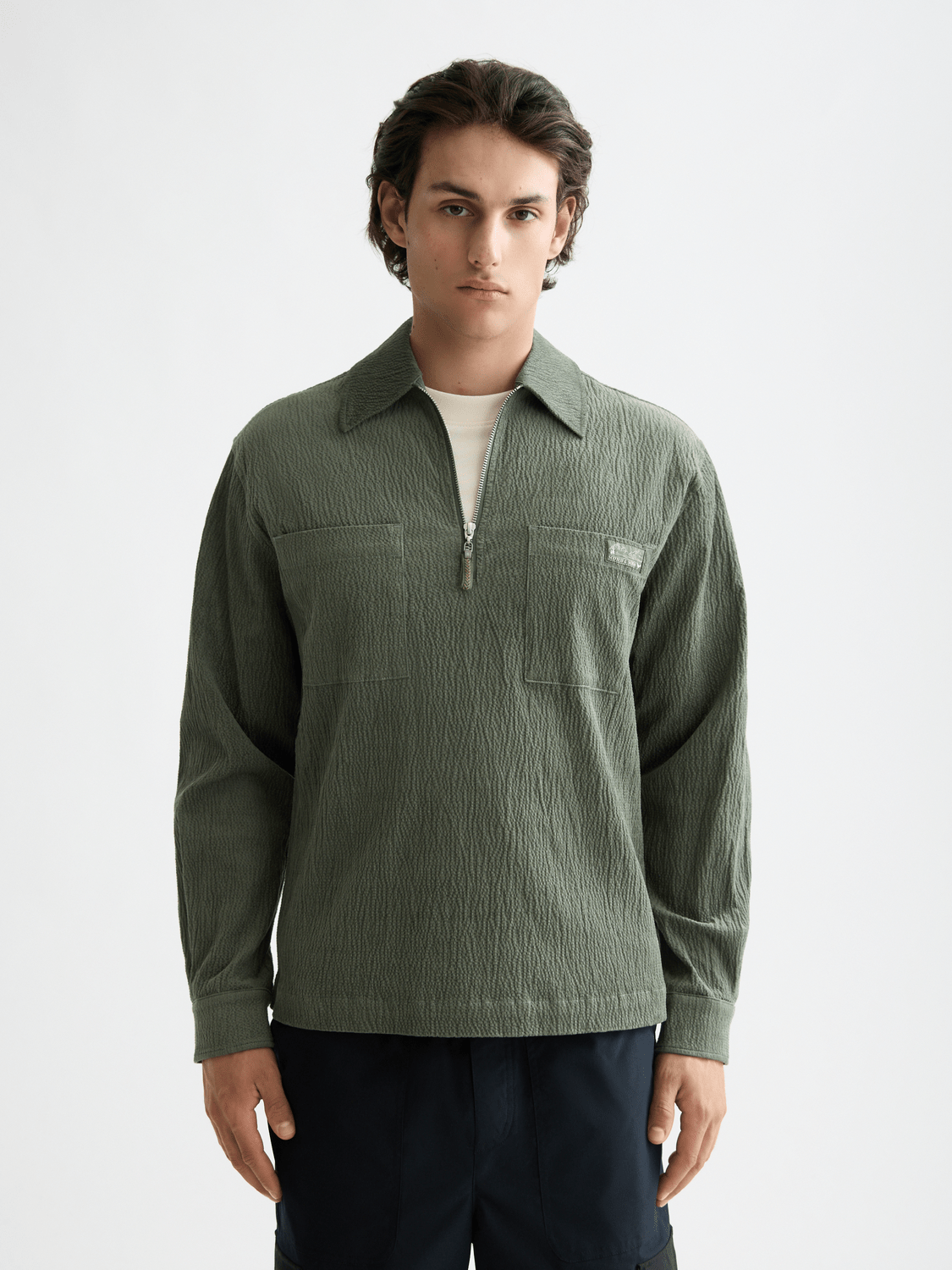 1/4 Zip Corduroy Shirt - Scotch & Soda South Africa