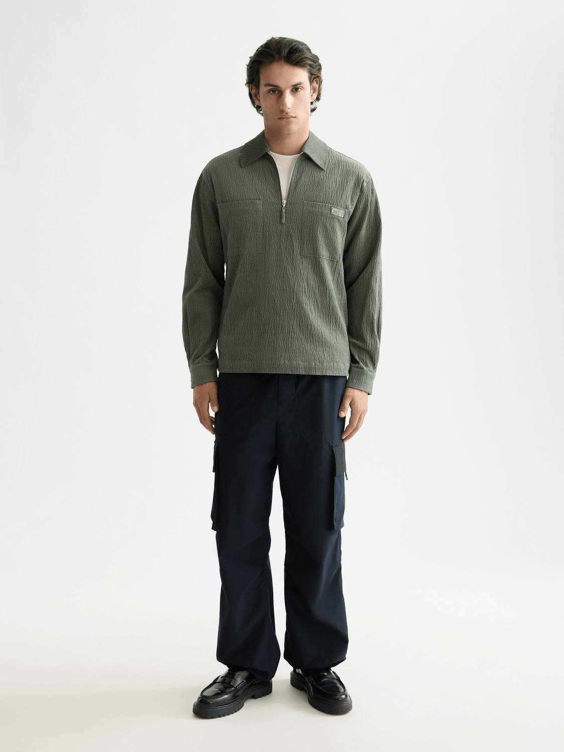 1/4 Zip Corduroy Shirt - Scotch & Soda South Africa