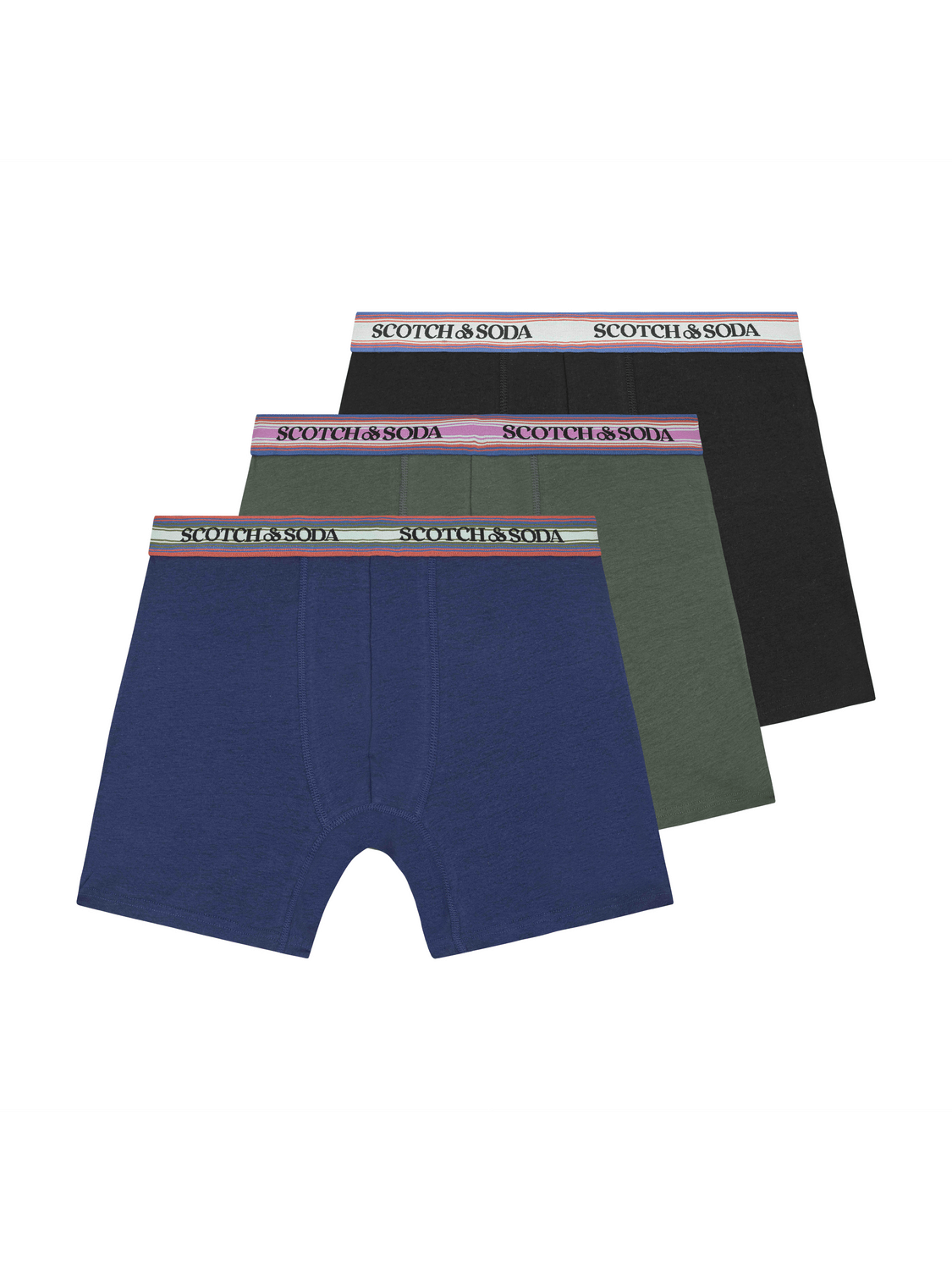 3Pk Mens Cotton Stretch Boxer Brief - Scotch & Soda South Africa