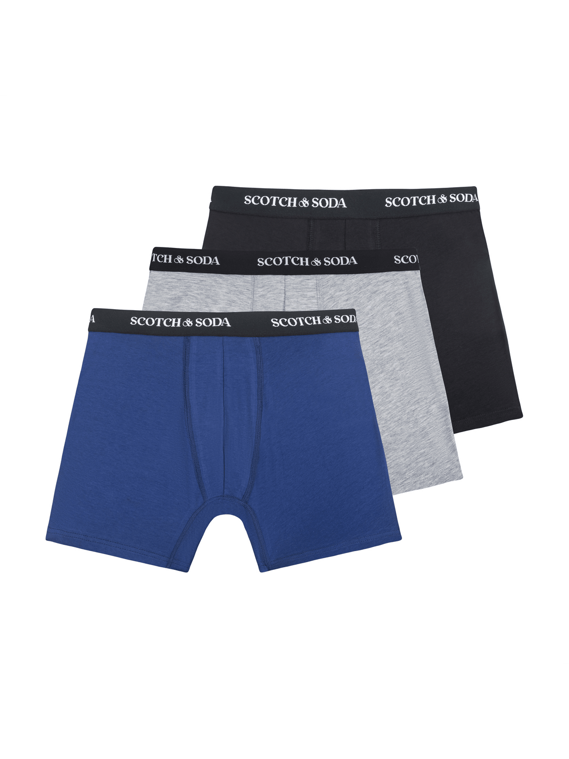 3Pk Mens Cotton Stretch Boxer Brief - Scotch & Soda South Africa