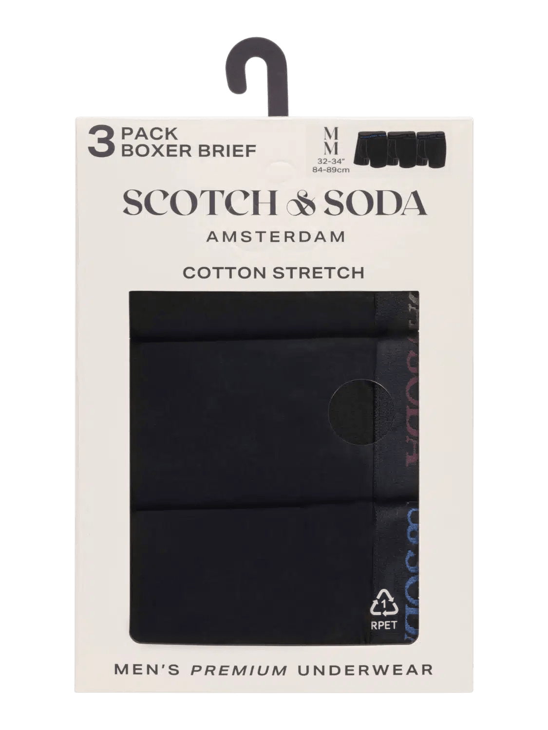 3Pk Mens Cotton Stretch Boxer Brief - Scotch & Soda South Africa