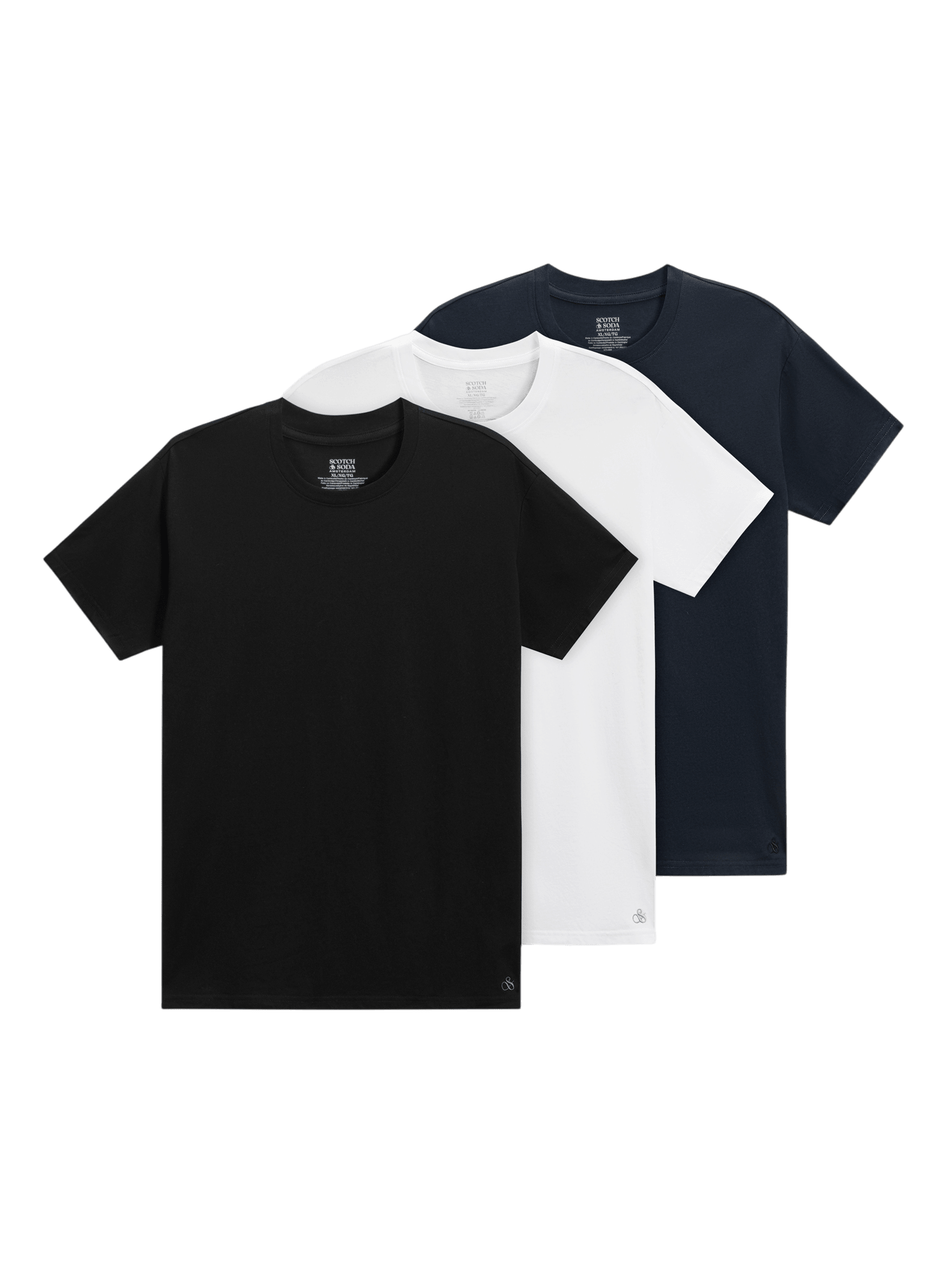 3Pk Mens Ultra Soft Crew Neck Tee - Scotch & Soda South Africa