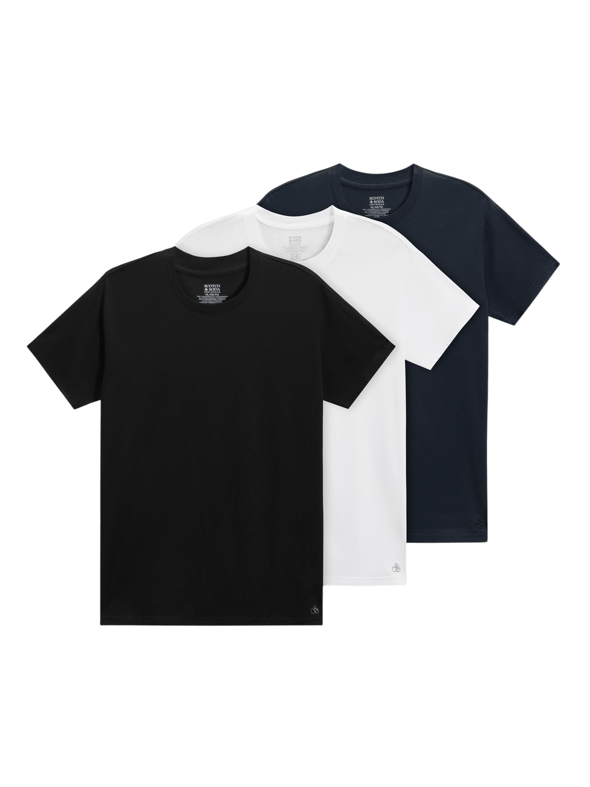 3Pk Mens Ultra Soft Crew Neck Tee - Scotch & Soda South Africa
