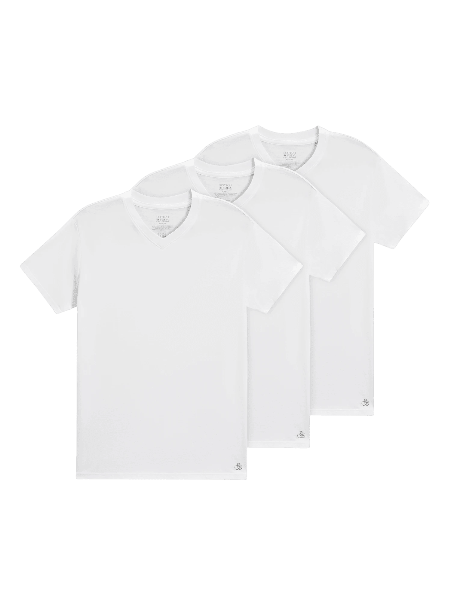 3Pk Mens Ultra Soft V-Neck Tee - Scotch & Soda South Africa