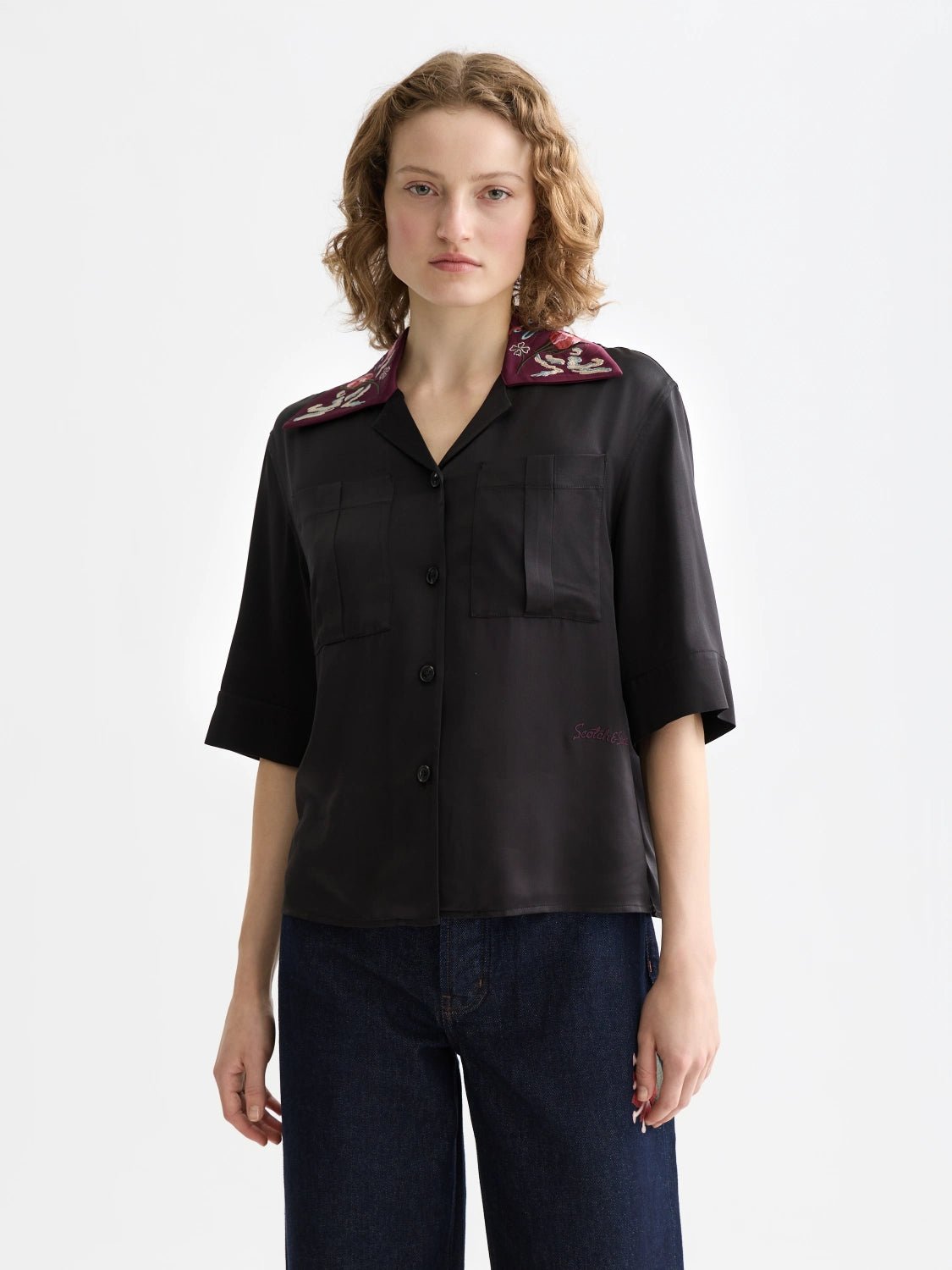 40 Years Embroidered Short Sleeve Shirt - Scotch & Soda South Africa