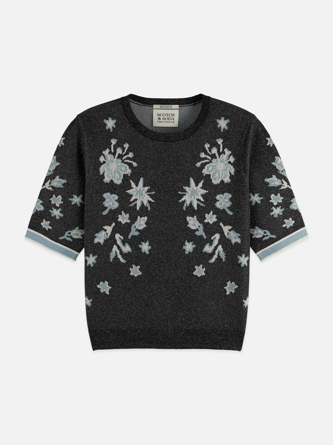 40 Years Jacquard Short Sleeve Pullover - Scotch & Soda South Africa
