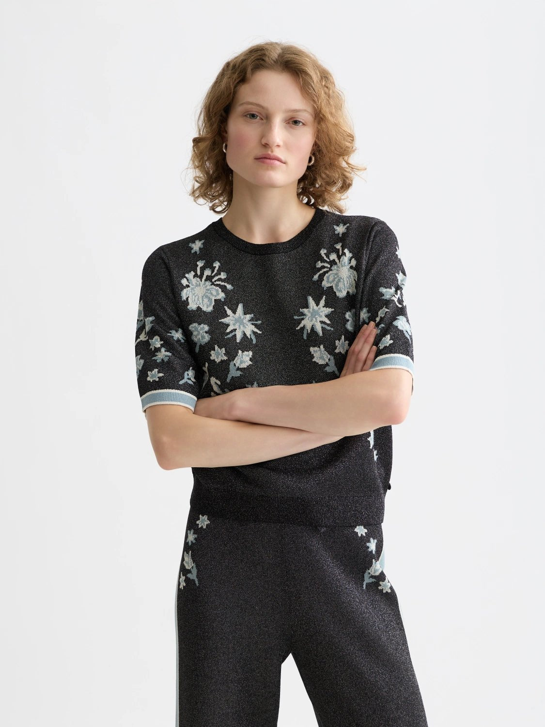 40 Years Jacquard Short Sleeve Pullover - Scotch & Soda South Africa