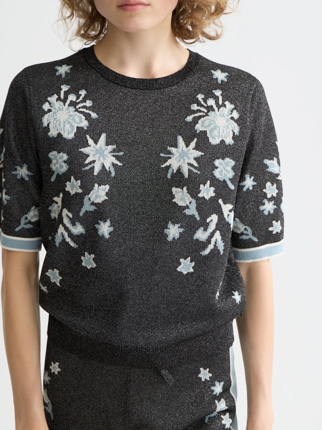 40 Years Jacquard Short Sleeve Pullover - Scotch & Soda South Africa