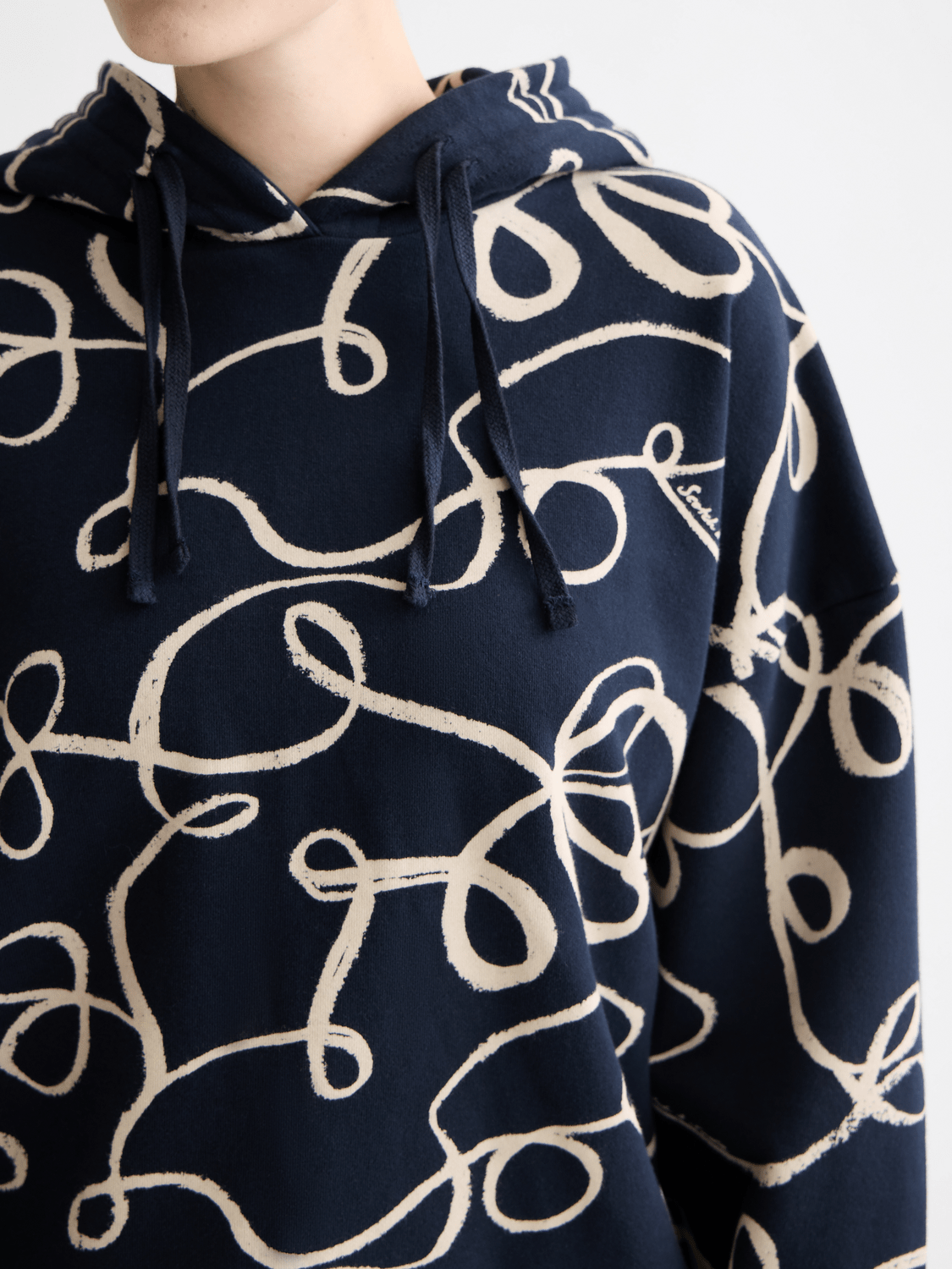 All Over Printed Hoodie - Scotch & Soda South Africa