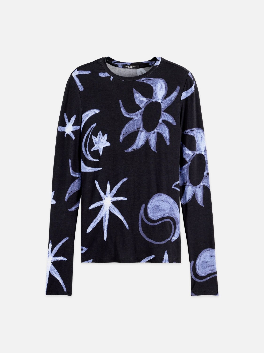 All Over Printed Long Sleeve T-Shirt - Scotch & Soda South Africa