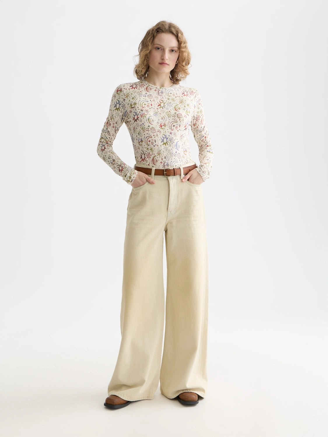 All Over Printed Long Sleeve T-Shirt - Scotch & Soda South Africa