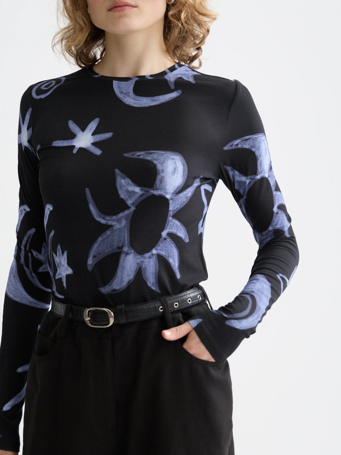 All Over Printed Long Sleeve T-Shirt - Scotch & Soda South Africa