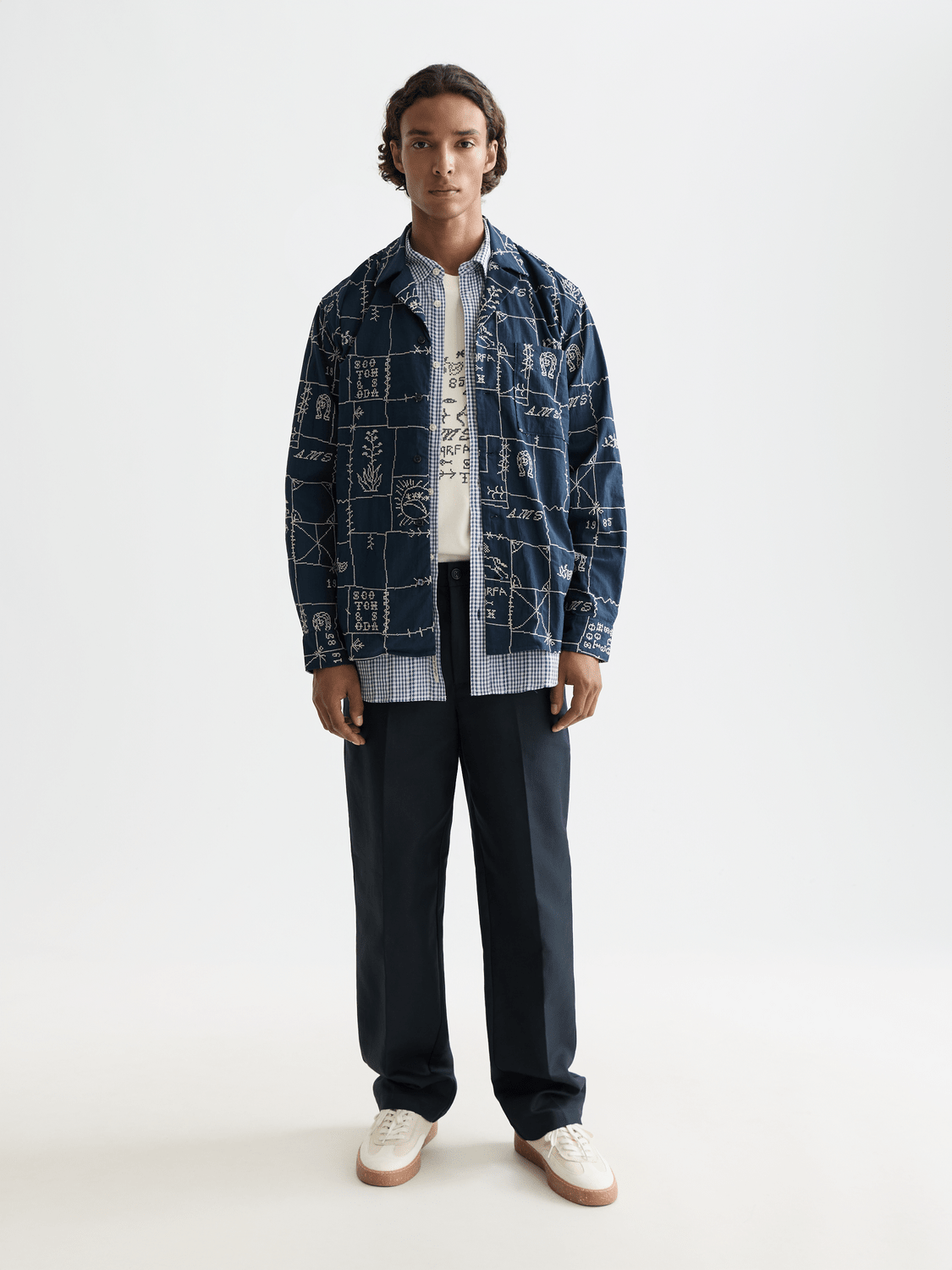 Allover Embroidered Shirt - Scotch & Soda South Africa