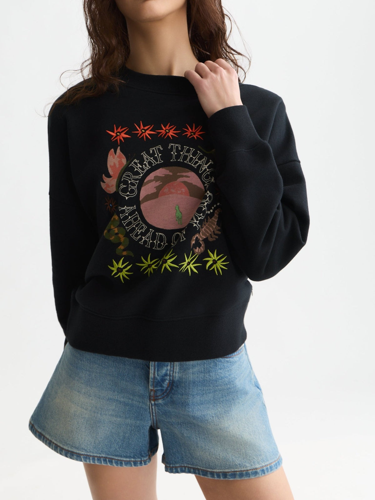 Artwork Relaxed-Fit Sweatshirt - Scotch & Soda South Africa