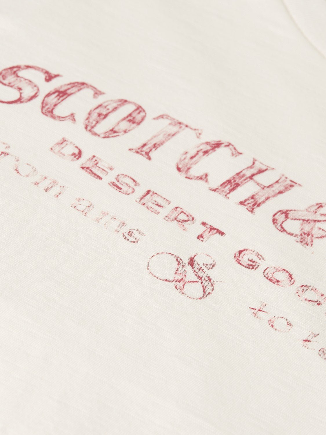 Artwork T-Shirt With Side Knot - Scotch & Soda South Africa