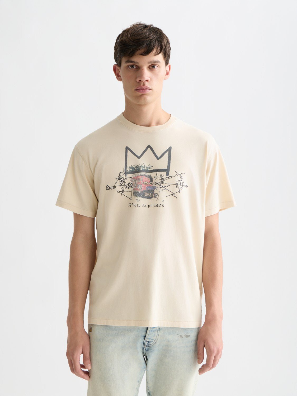 Basquiat Artwork Relaxed Fit Tshirt - Scotch & Soda South Africa