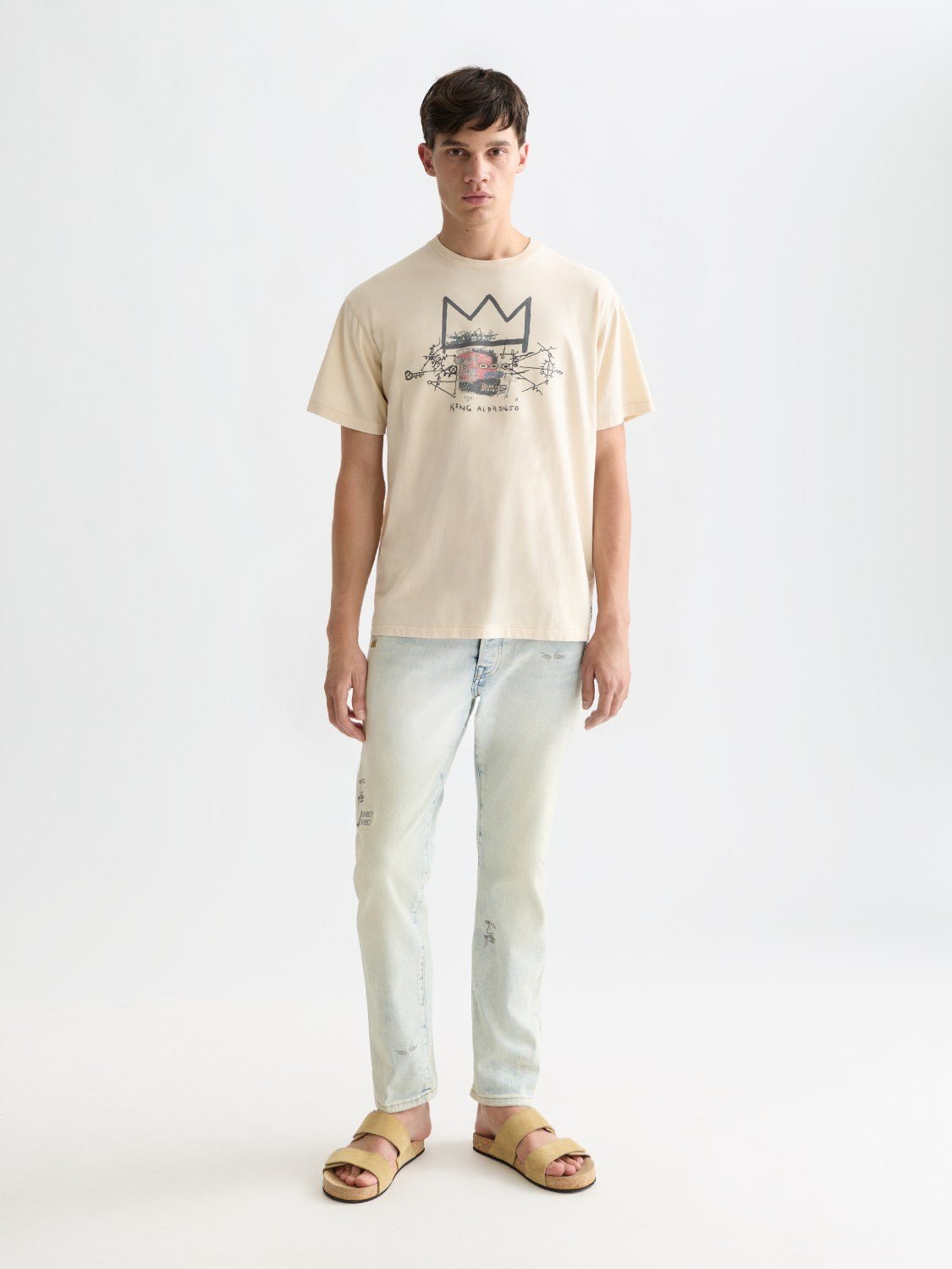 Basquiat Artwork Relaxed Fit Tshirt - Scotch & Soda South Africa