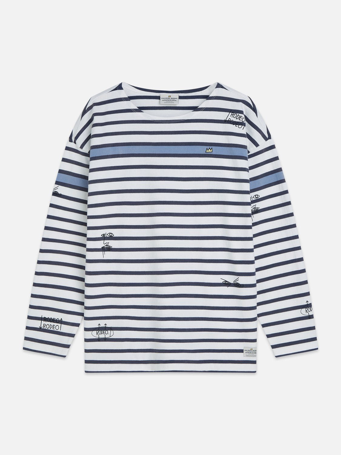 Basquiat Breton Striped Longsleeved Tshirt - Scotch & Soda South Africa