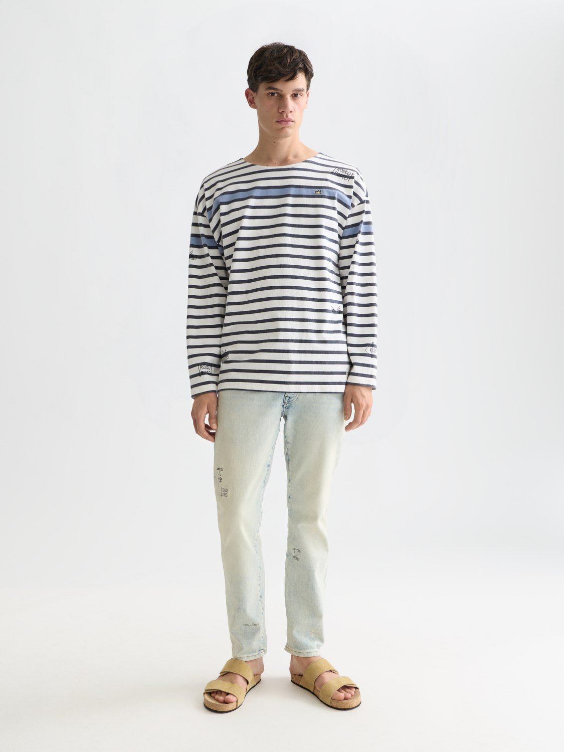 Basquiat Breton Striped Longsleeved Tshirt - Scotch & Soda South Africa