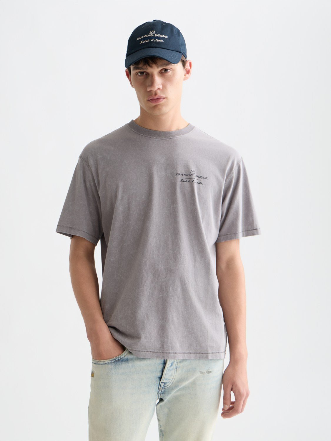 Basquiat Front And Back Artwork Relaxedfit Tshirt - Scotch & Soda South Africa