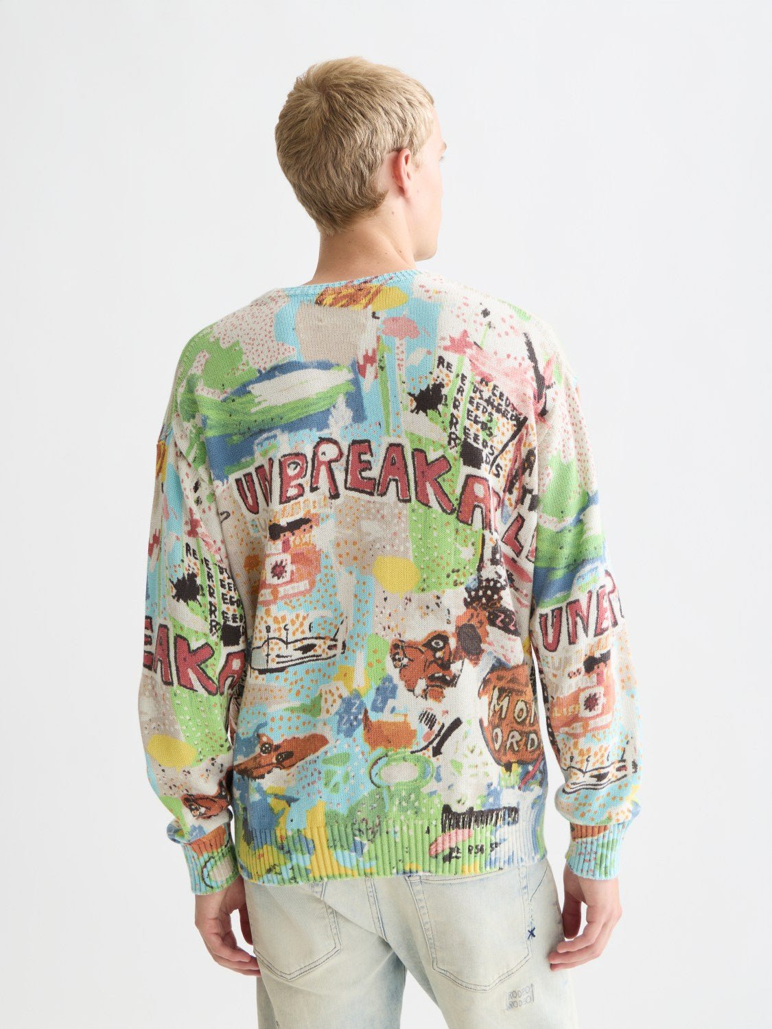 Basquiat Printed Loosefit Pullover - Scotch & Soda South Africa