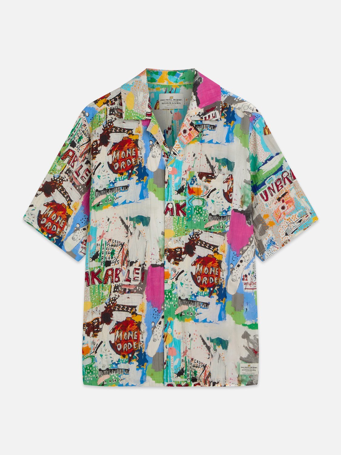 Basquiat Printed Relaxedfit Shortsleeved Shirt - Scotch & Soda South Africa