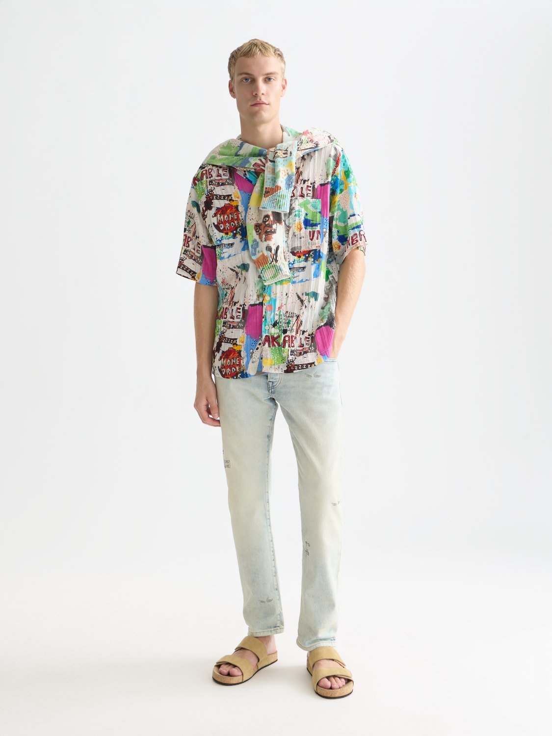 Basquiat Printed Relaxedfit Shortsleeved Shirt - Scotch & Soda South Africa