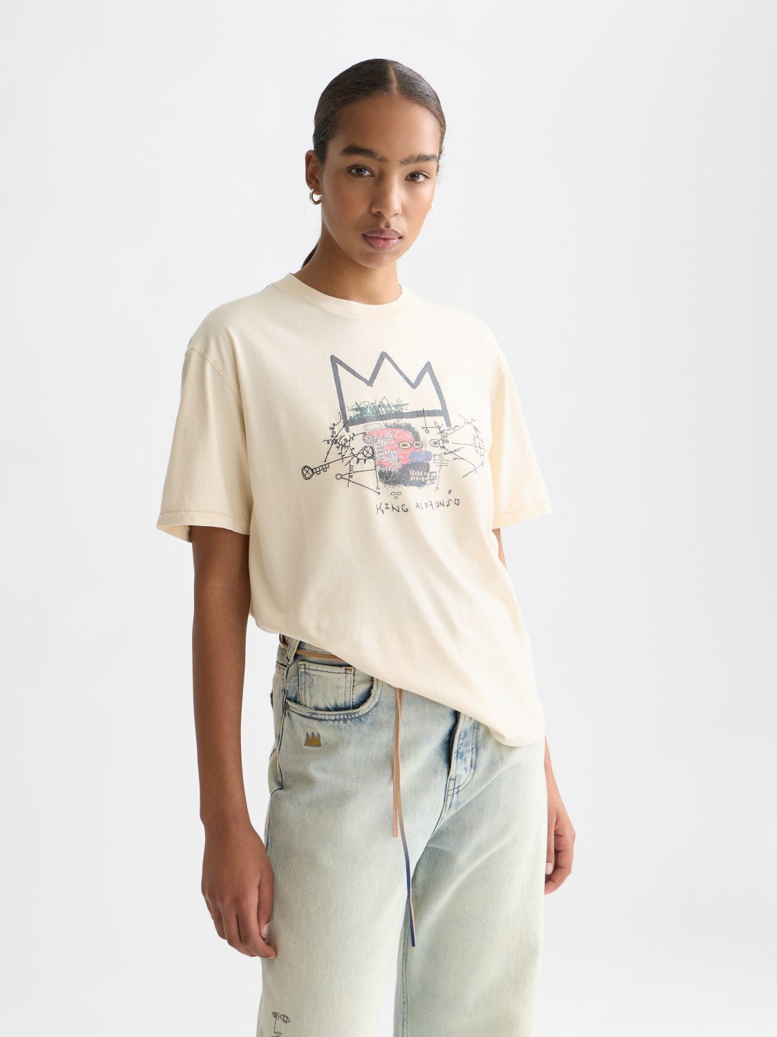 Basquiat Washed Artwork T-Shirt - Scotch & Soda South Africa
