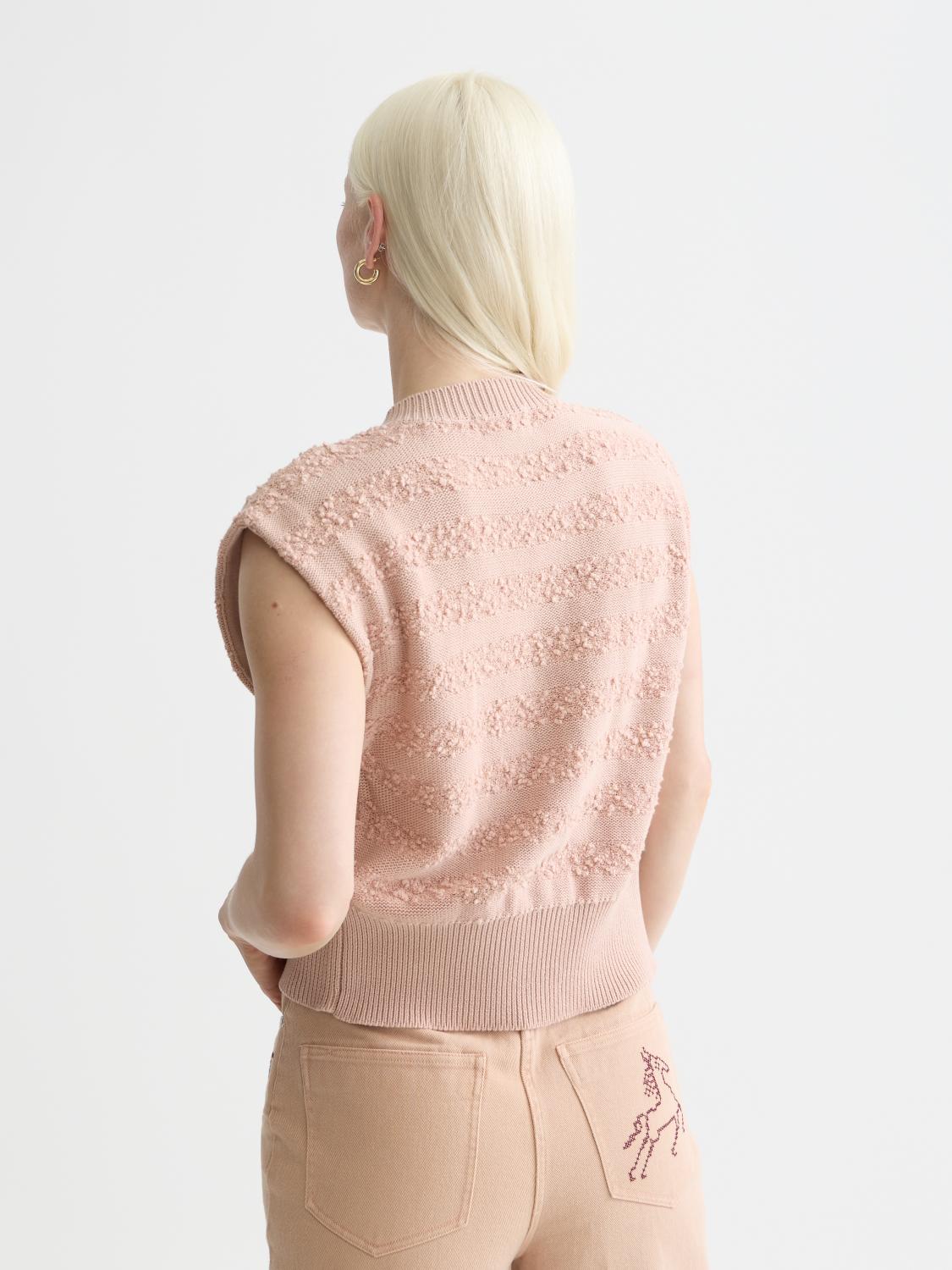 Boucle Stripe Crew Neck Spencer - Scotch & Soda South Africa
