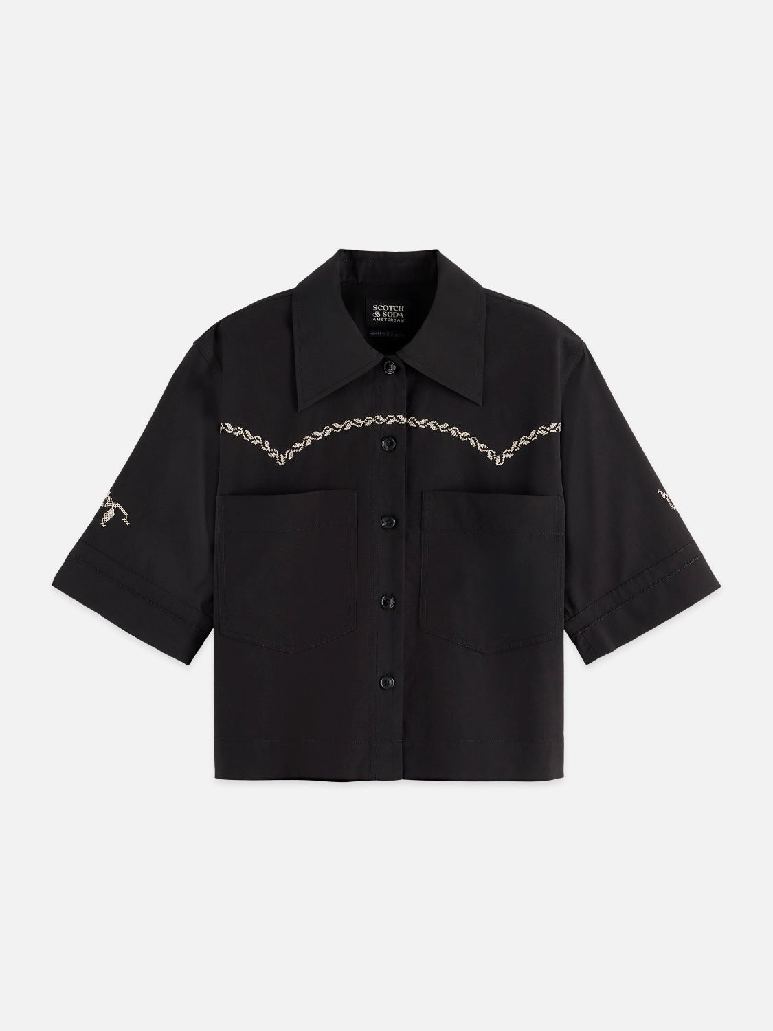 Boxy Short Sleeve Shirt - Scotch & Soda South Africa