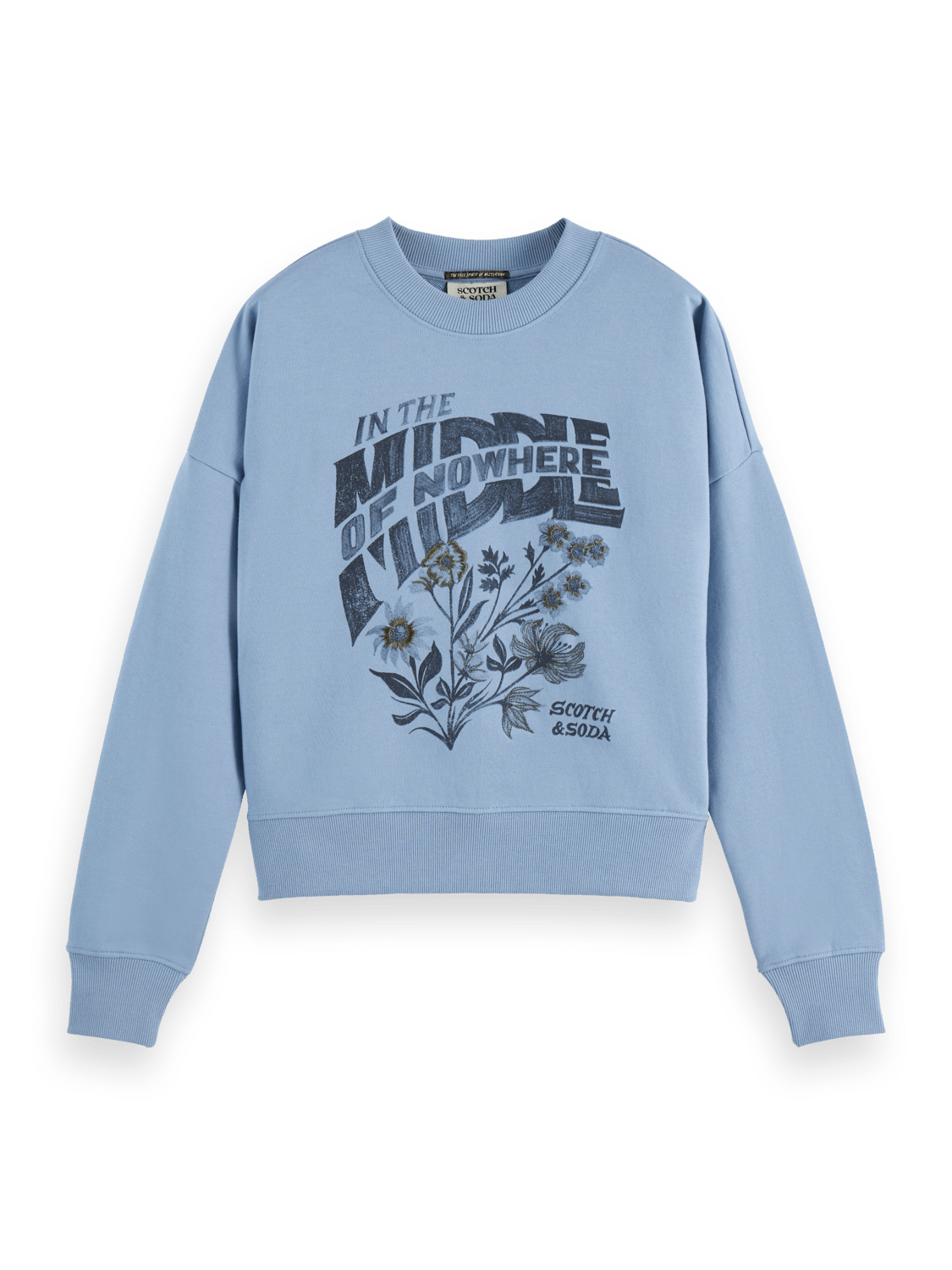 Chest Artwork Relaxed Sweatshirt - Scotch & Soda South Africa