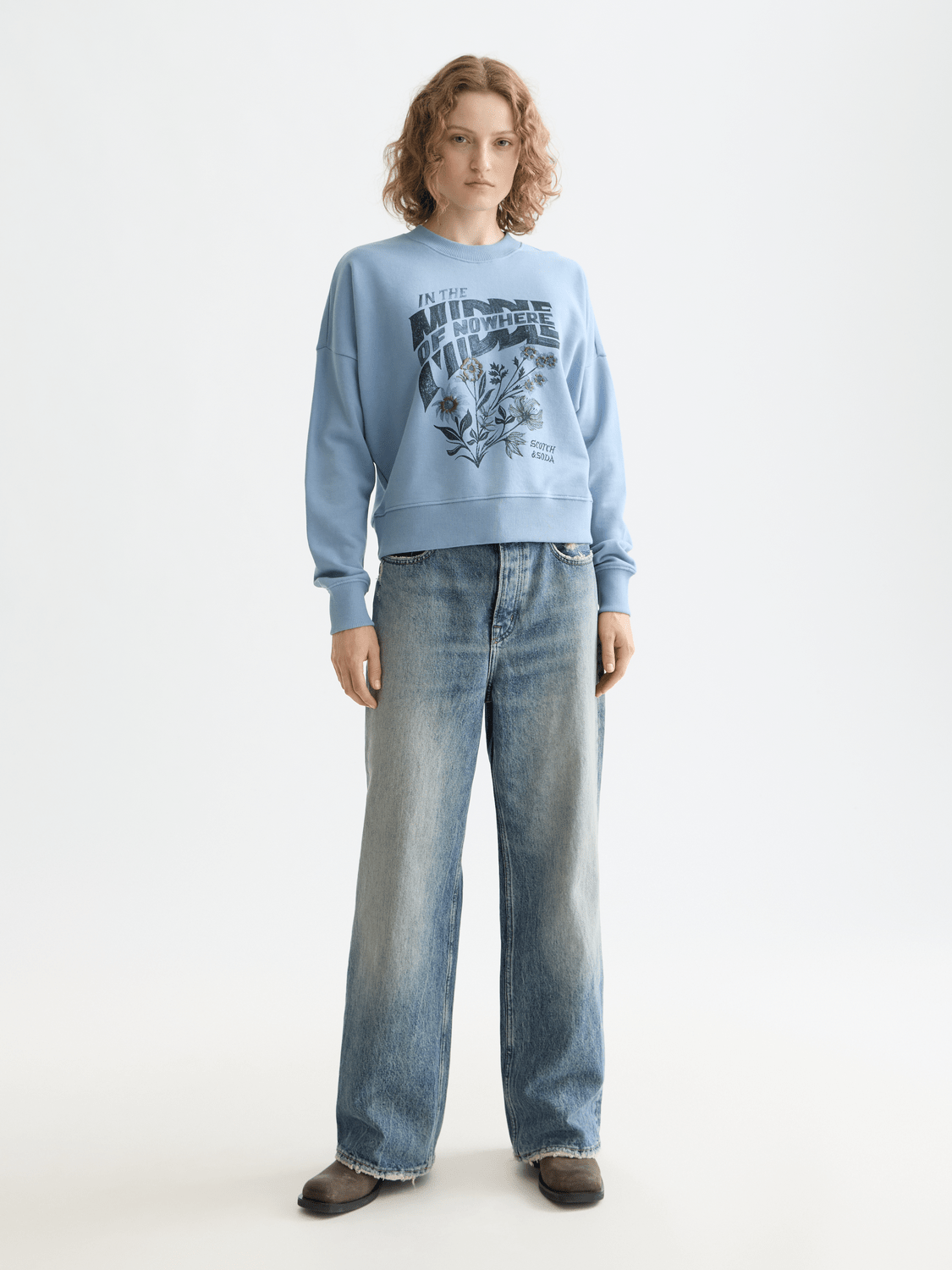 Chest Artwork Relaxed Sweatshirt - Scotch & Soda South Africa