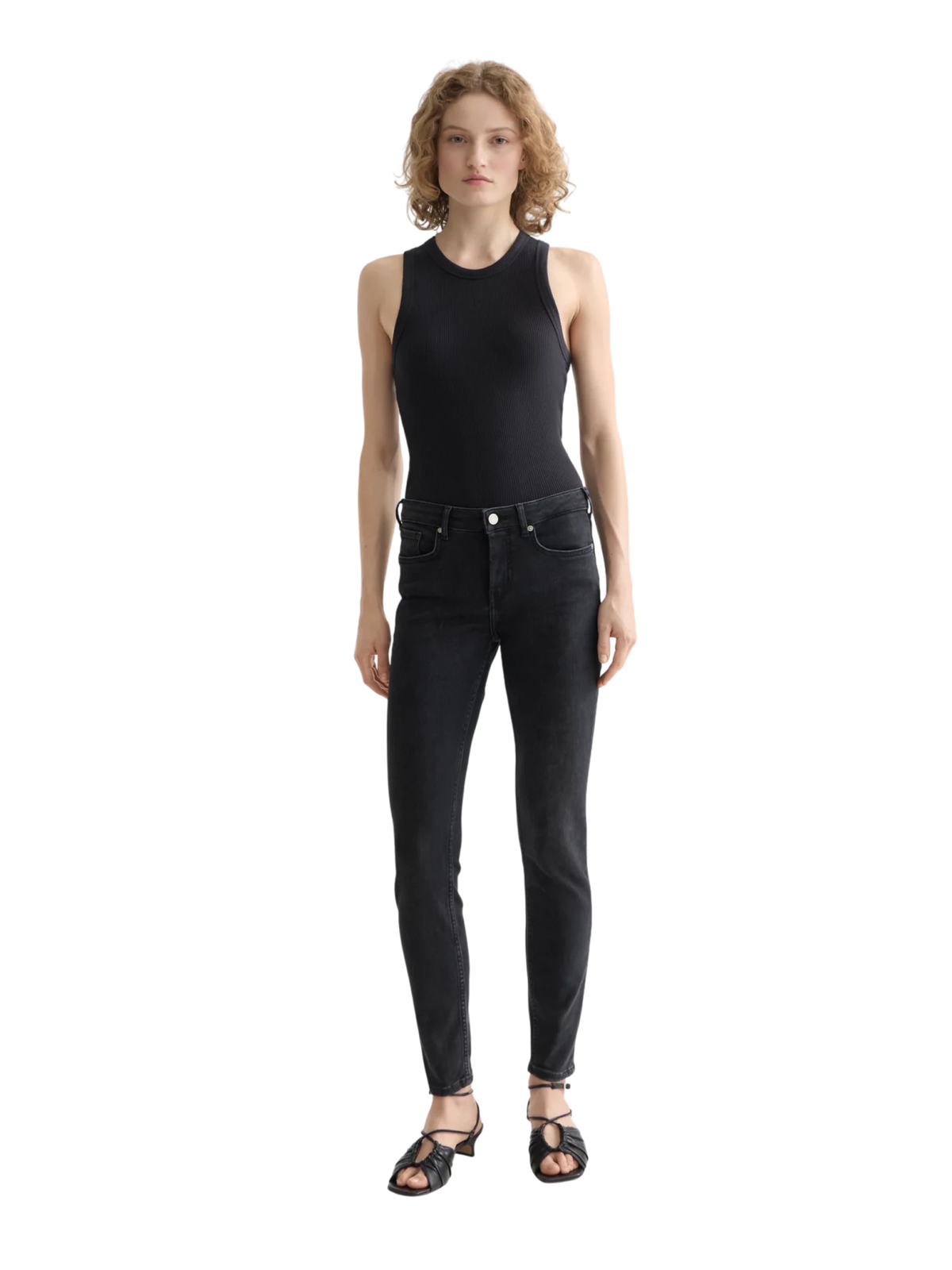 Core Bohemienne Mid Rise Skinny Jeans – Black Coast - Scotch & Soda South Africa