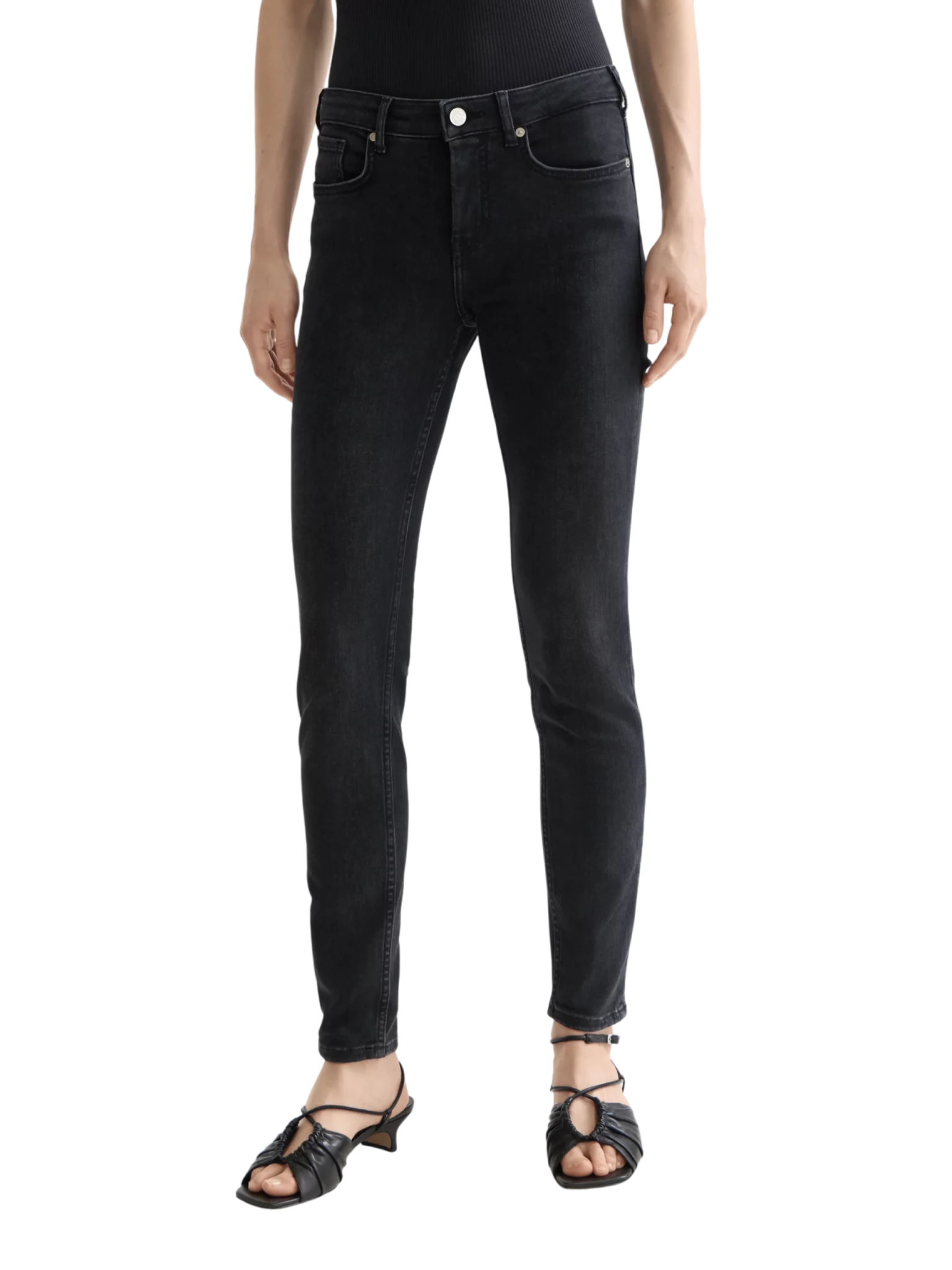 Core Bohemienne Mid Rise Skinny Jeans – Black Coast - Scotch & Soda South Africa