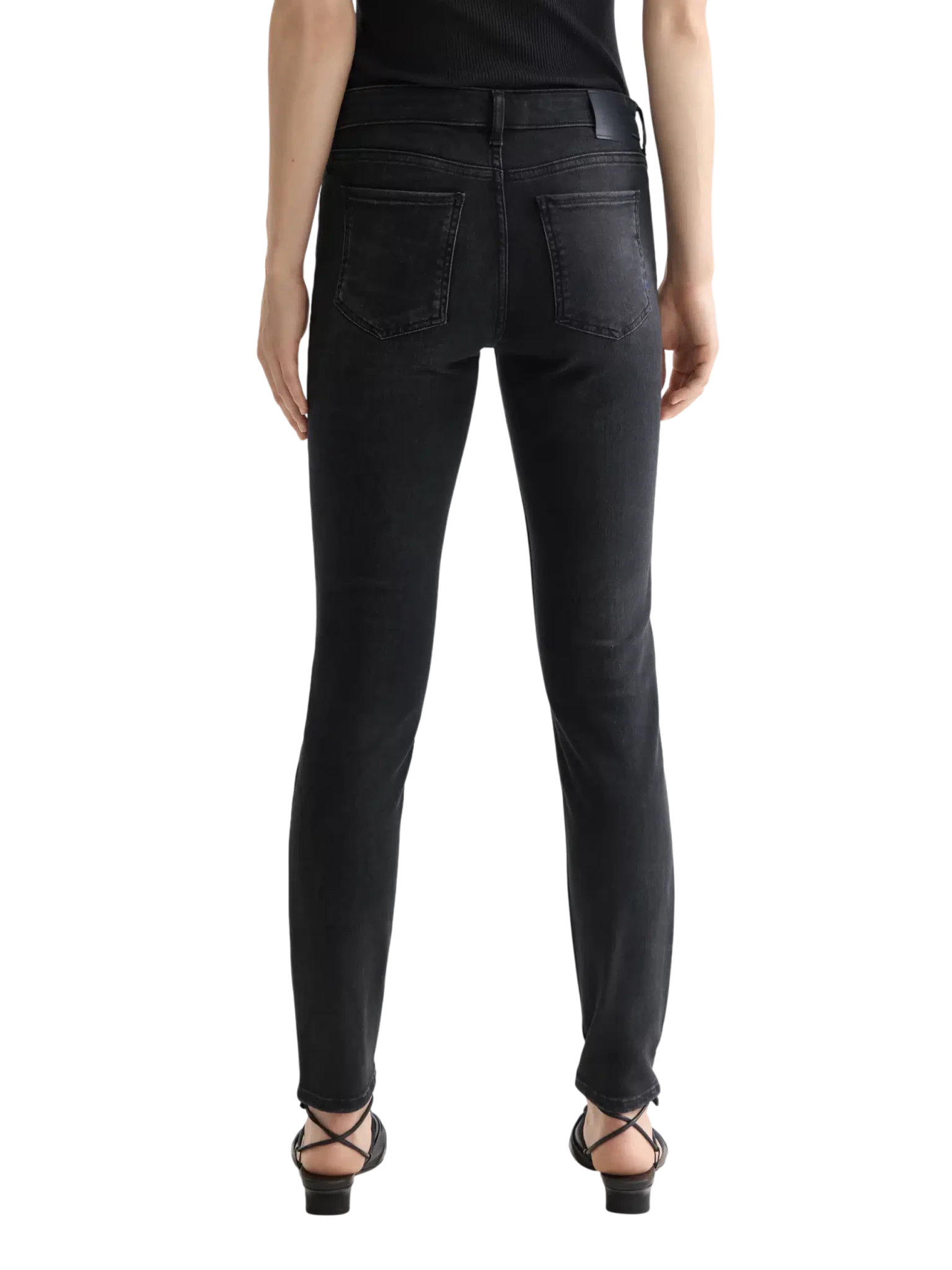 Core Bohemienne Mid Rise Skinny Jeans – Black Coast - Scotch & Soda South Africa