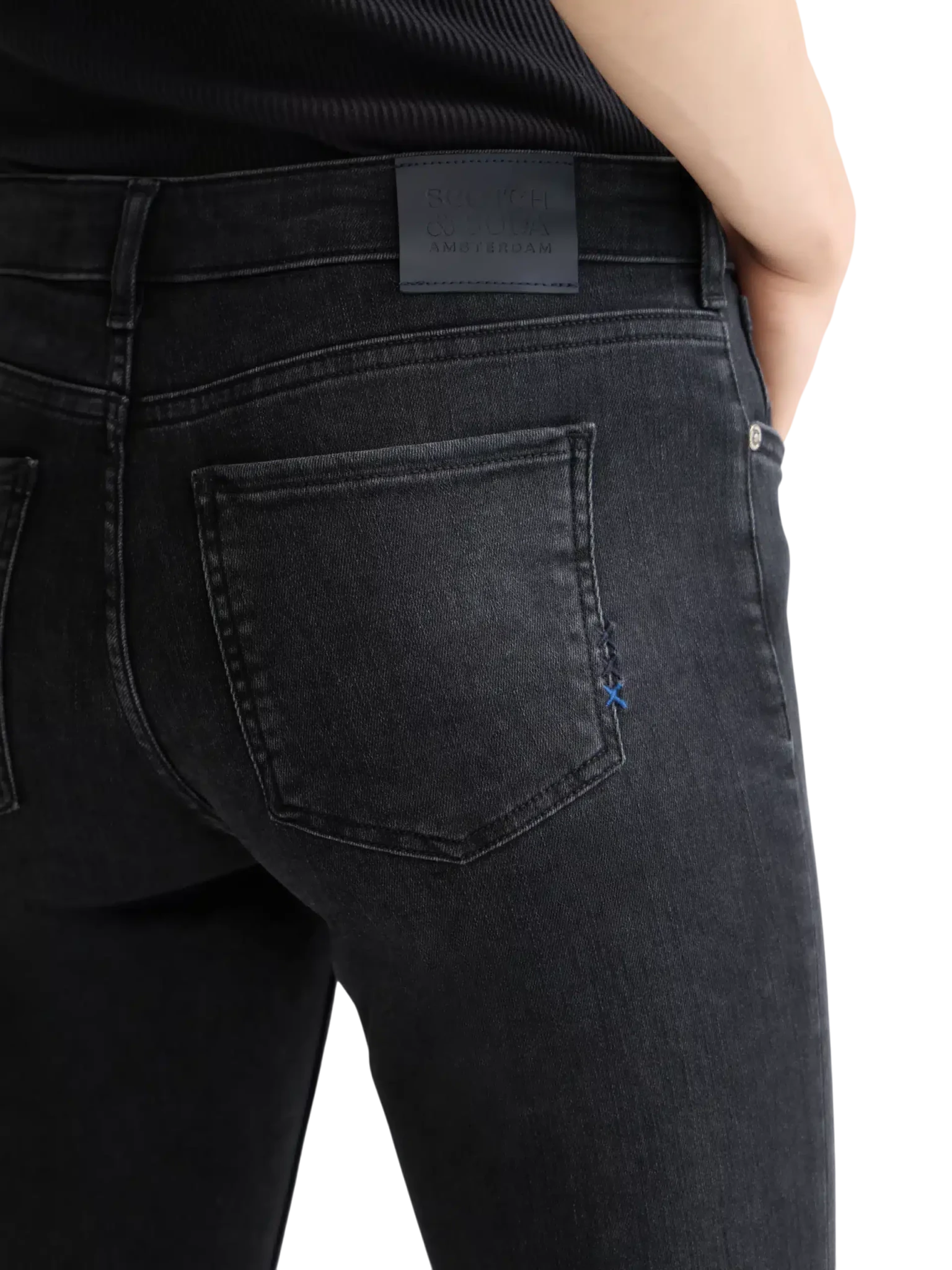 Core Bohemienne Mid Rise Skinny Jeans – Black Coast - Scotch & Soda South Africa