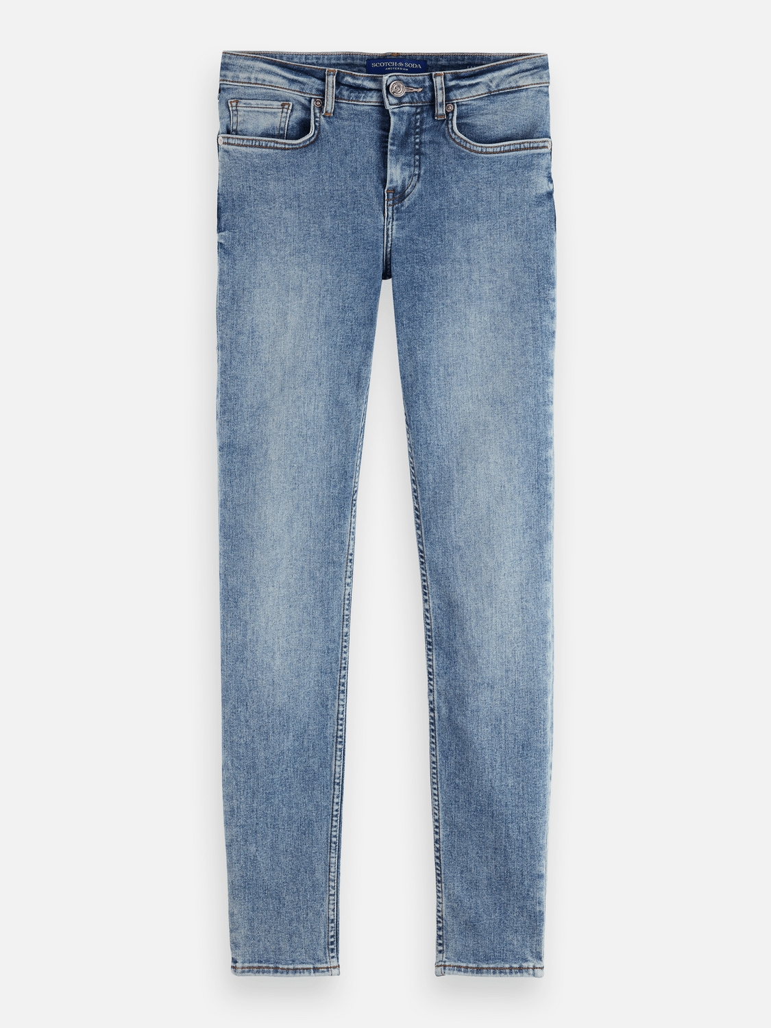 Core Bohemienne Mid Rise Skinny Jeans – Blue Draft - Scotch & Soda South Africa