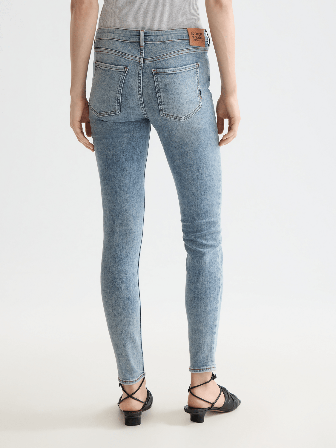 Core Bohemienne Mid Rise Skinny Jeans – Blue Draft - Scotch & Soda South Africa