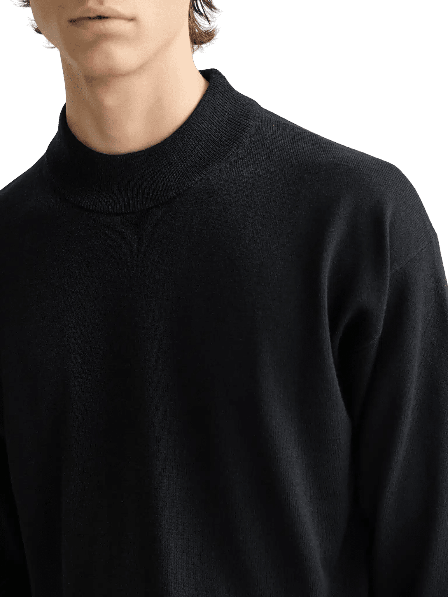 Core - Dropped Shoulder Mock Neck Pullover - Scotch & Soda South Africa