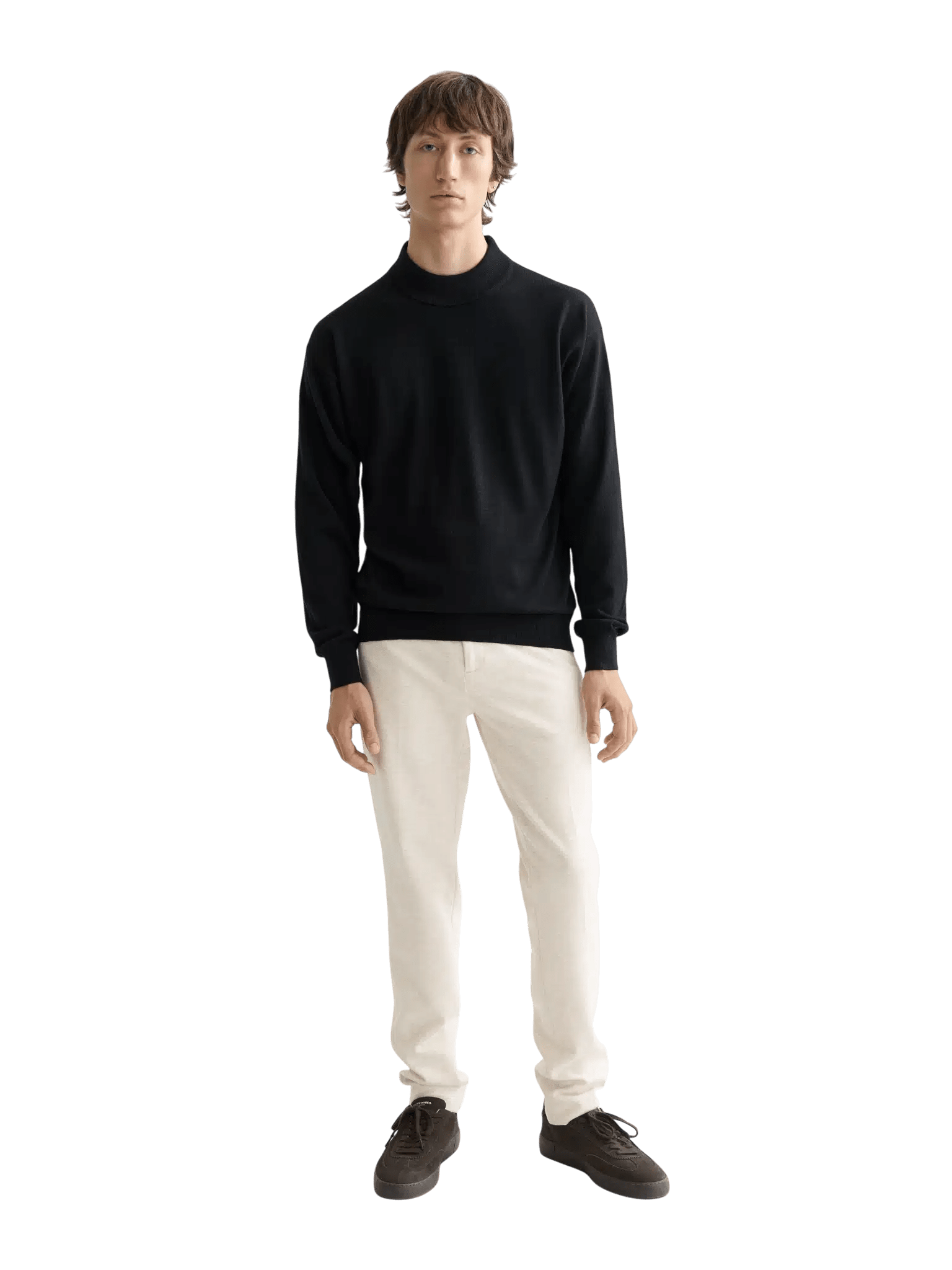 Core - Dropped Shoulder Mock Neck Pullover - Scotch & Soda South Africa