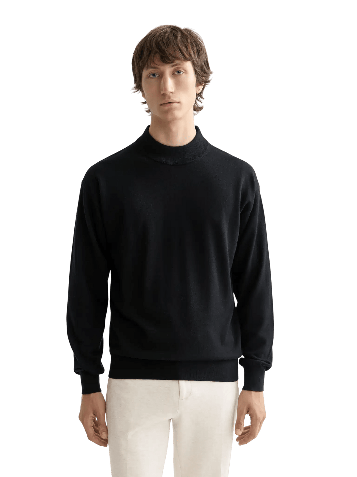 Core - Dropped Shoulder Mock Neck Pullover - Scotch & Soda South Africa