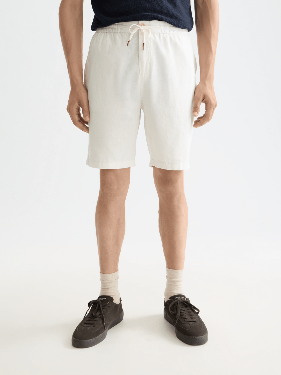 Core - Fave - Cotton-Linen Twill Bermuda Short - Scotch & Soda South Africa
