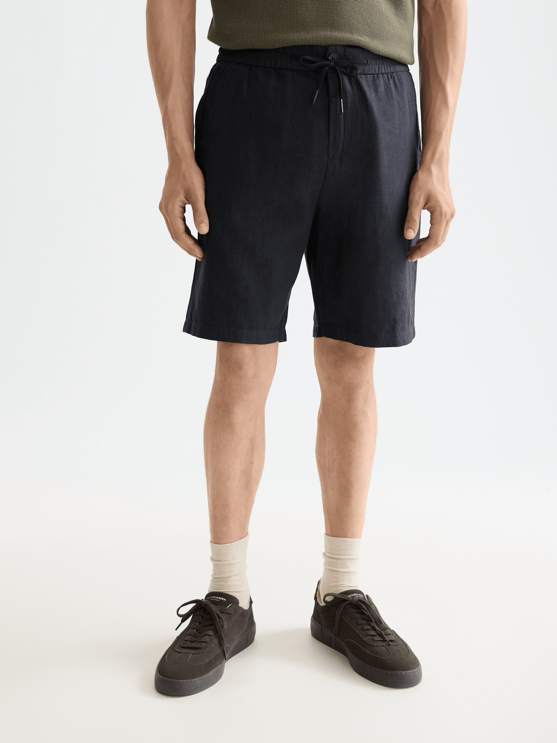 Core - Fave - Cotton-Linen Twill Bermuda Short - Scotch & Soda South Africa