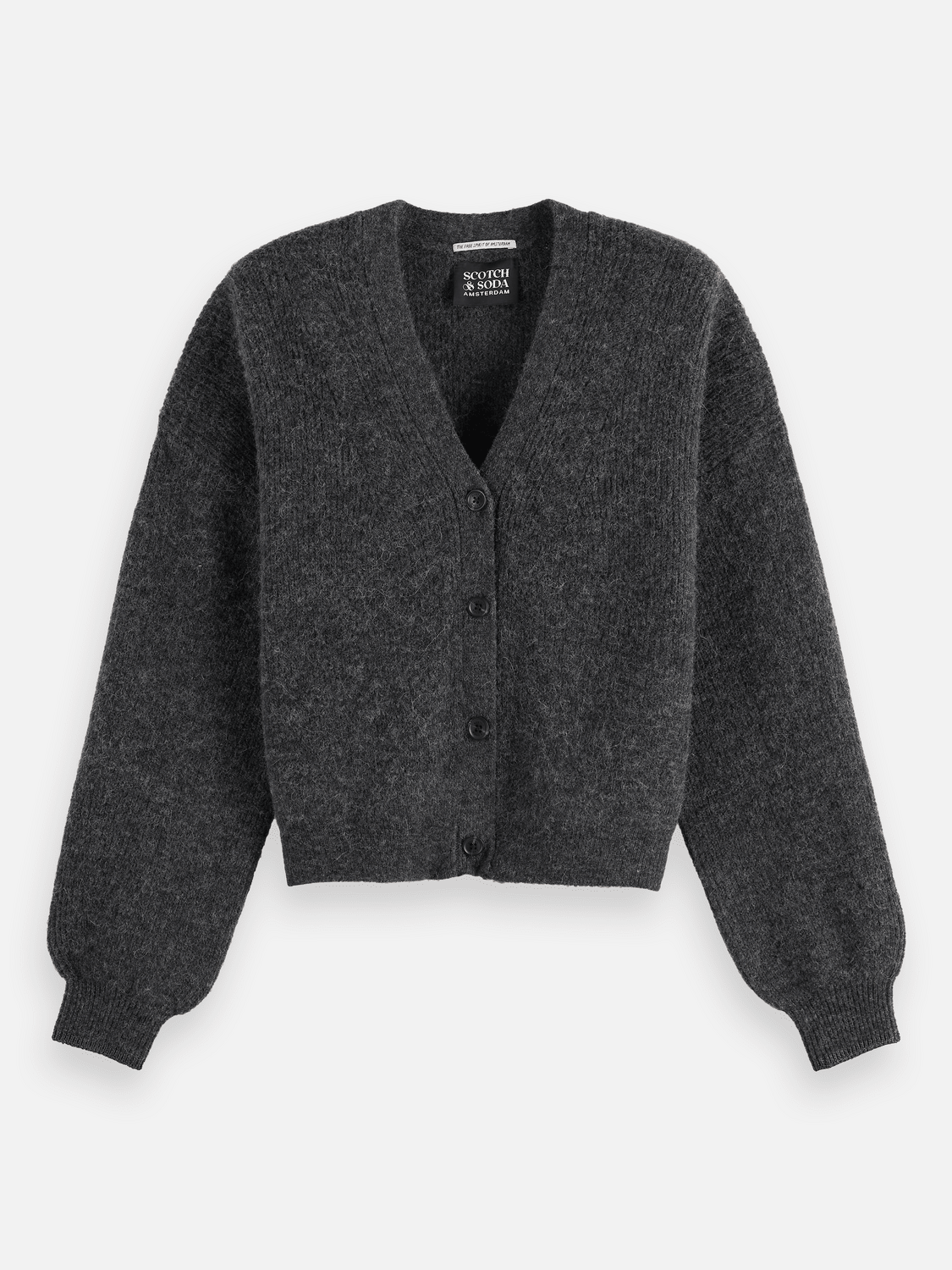 Core Fuzzy Relaxed Cardigan - Scotch & Soda South Africa