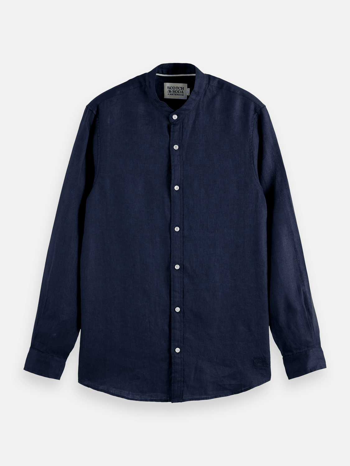 Core - Linen Shirt Ls Stand Up Collar - Scotch & Soda South Africa