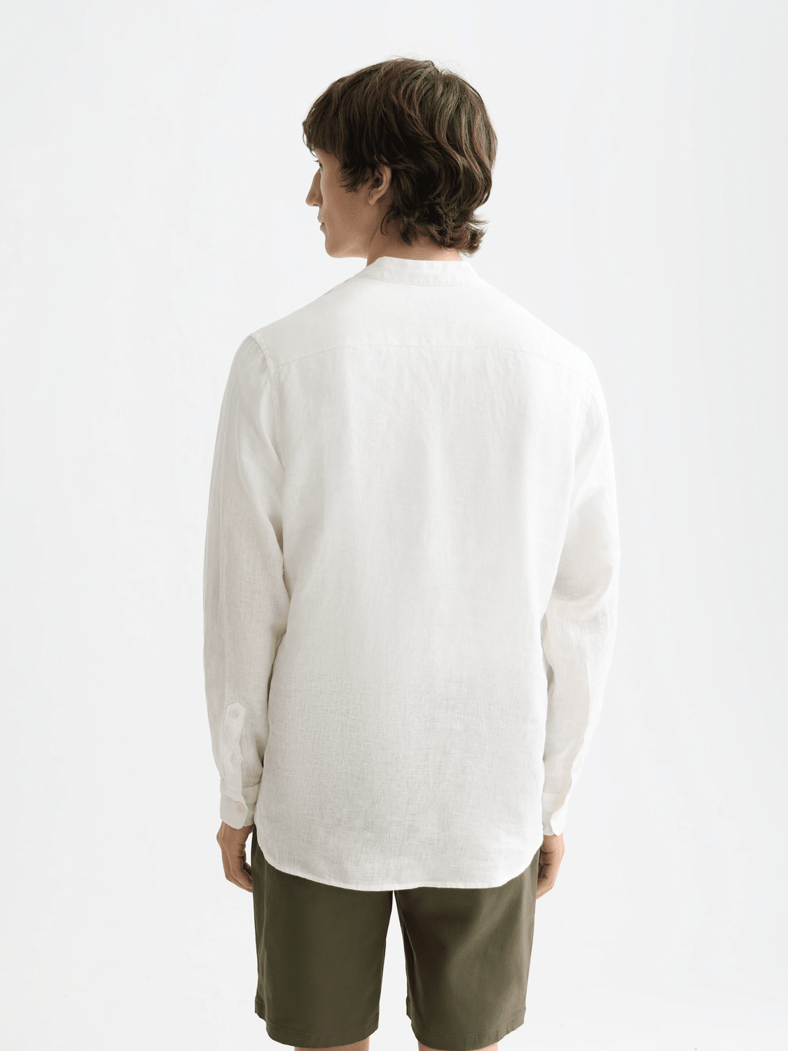 Core - Linen Shirt Ls Stand Up Collar - Scotch & Soda South Africa