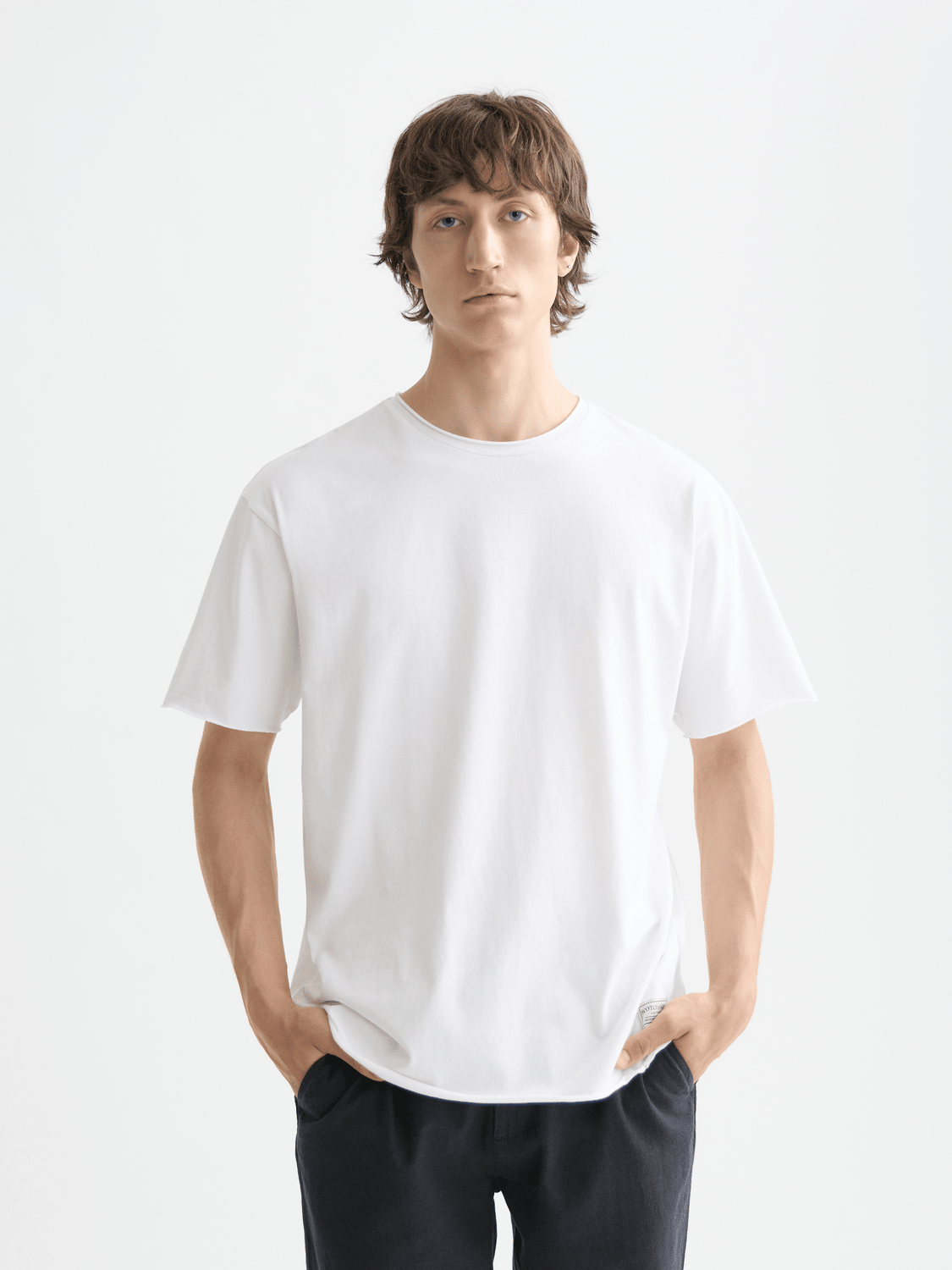 Core Raw-Edged Relaxed-Fit Garment-Dyed T-Shirt - Scotch & Soda South Africa
